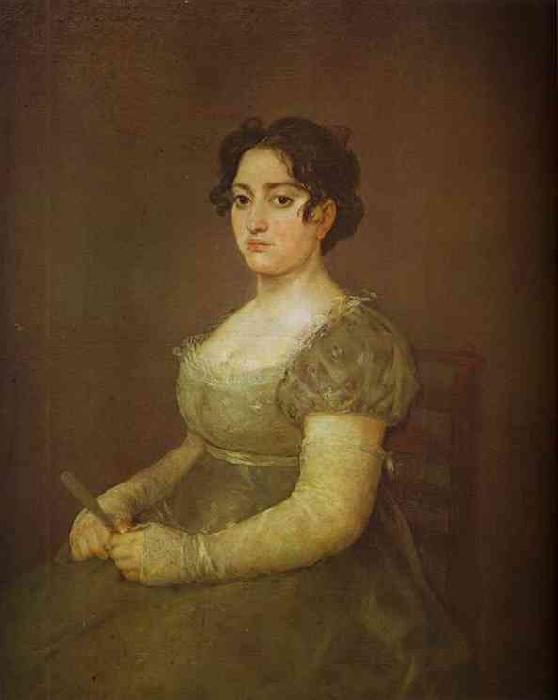 Francisco Jose de Goya Woman with a Fan Sweden oil painting art